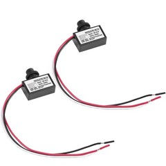 2 Pack Light Control Button Switch,2 Pack Photoelectric Switch,120V AC Outdoo…