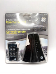 GE Outdoor 3-Outlet Heavy Duty Remote Control w/ Countdown Timer- New in package
