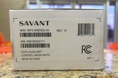 Savant WP3-SW0002-00 Echo Auxiliary Control (SNOW WHITE)