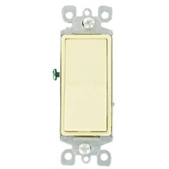 Leviton Decora Ivory 3-Way Rocker Switch 5603-2I