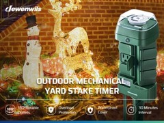 DEWENWILS Outdoor Mechanical Power Stake Timer Yard Stake for Lights, Christmas