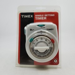 Sealed Timex Single Setting Timer 15 Amps Lamps Fans Lights TX12620X New NOS