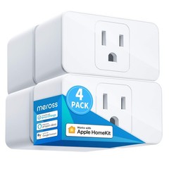 Smart Plug Mini, 15A & Reliable Wi-Fi, Support Apple HomeKit, Siri, Alexa, Ec…