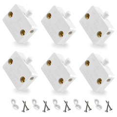 6Sets Wardrobe Closet White Electrical Light Switches Normally Closed Lamp Sw…