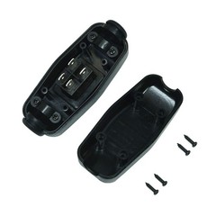 2 PCS Appliance Light Waterproof Switch On/Off Button Inline Cord Black