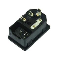 2pcs Large Current Inlet Male Power Socket with 15A Rocker Switch and Fuse, 1…