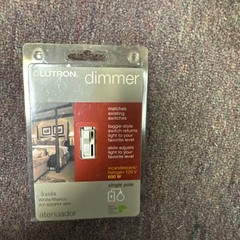 LUTRON AY-600PH-WH 600 WATT SINGLE POLE INCANDESCENT WHT-TOGGLE DIMMER-NIP -FSHP