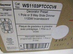6 X Pass & Seymour Legend Multicolored 1100 W 3-Way Dimmer Switch WS1103PTCCCV6