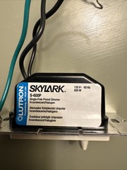 Lutron Skylark S-600P-LA Single Pole Wall Dimmer Light Switch 600w LT ALMOND
