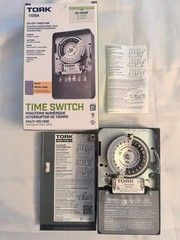 TORK 1109A 24-Hour Indoor Mechanical Time Switch 120-277 Volts, DPST Outputs