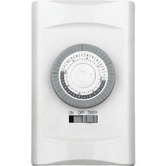 24-Hour in-Wall Mechanical Light Timer Switch,15-Amp Programmable,30 Minute Inte