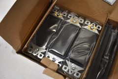 Lot of 5 Elegrp Matte Black Single Pole Decorator Light Switches 15 AMP