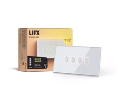 LIFX SMART SWITCH 120V – 60HZ- 1 POLE, RELAY- 4 GANG- WHITE GLOSS
