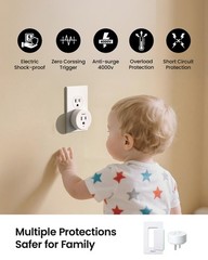Remote Control Outlet Plug Switch, Buckle Design & Removable Wireless Light S…