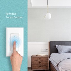 Smart WiFi Switch – Wireless Smartphone Controlled Wall Light Switch, Compati…