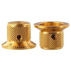 Sleek Design Aluminum Potentiometer Knobs Compatible with Electric Guitars