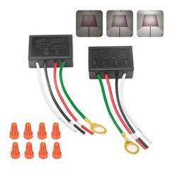 Zeifun Touch Lamp Switch 2 Pack, Touch Lamp Control Module for Dimmable LED