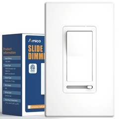 Dimmer Light Switch, Single-Pole or 3-Way Slide Dimmer Switches for Led Light…