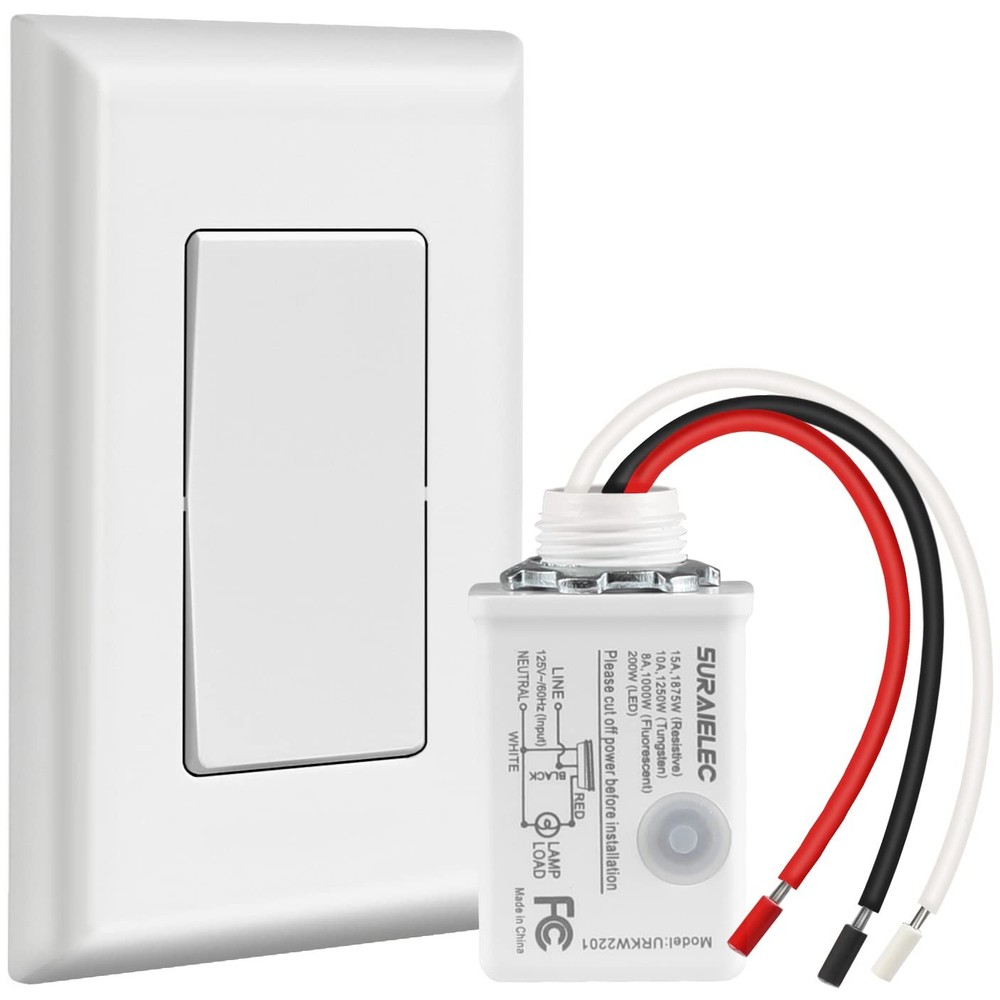 Wireless Light Switch And Receiver Kit 15a High Power No Wiring No Interference