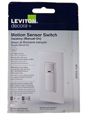 Leviton Decora 15-Amp In-Wall Multi-Location Single Pole Motion Sensor in White