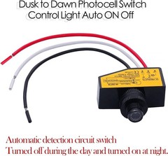 Photoelectric Switch Dc 12v 24v 36v 48v Control Light Auto On Off dc 850v Dusk