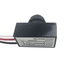 DC 12V 24V 36V 48V Outdoor Sensor Photoelectric Switch, 5A Dusk to Dawn