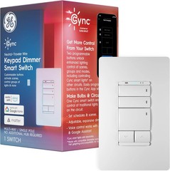 GE Cync Keypad Dimmer Smart Switch, Highly Customizable Dimmer Switch, Compatibl