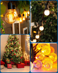 Outdoor Dimmer for String Lights, Two-Remote Control Dimmable Plug, 100FT Range,