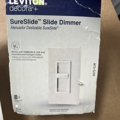 Leviton 6672-1LW SureSlide Dimmer White Single Pole LED 150W (3PK)