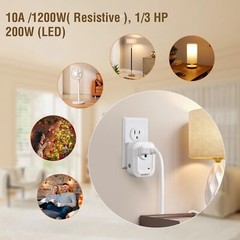 Wireless Wall Switch Remote Control Outlet No Wiring Needed 100ft Rf Range Prepr