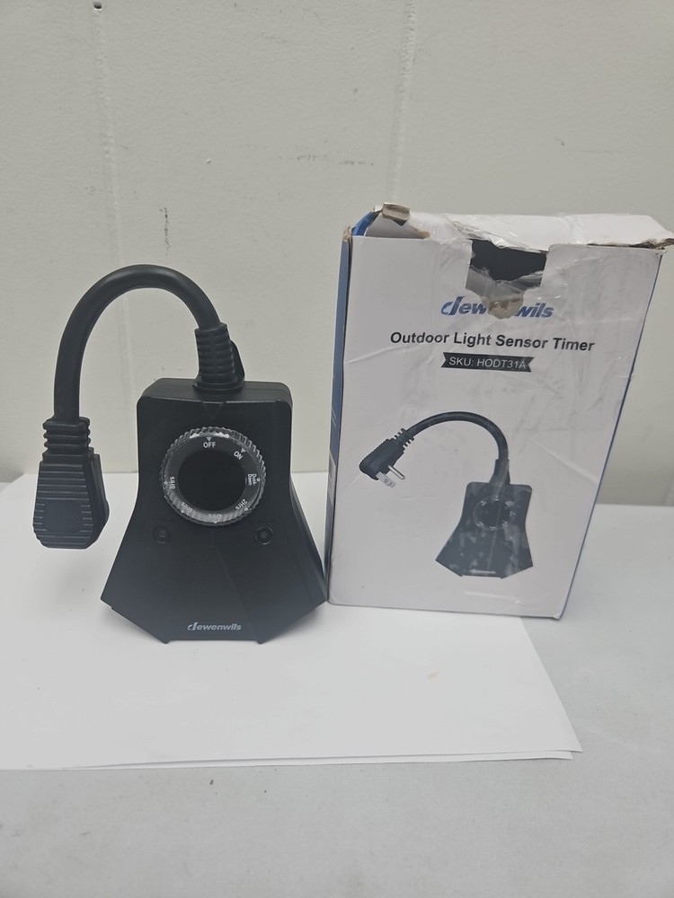 DEWENWILS Dusk to Dawn Light Timer Outdoor Weatherproof 2/4/6/8 Countdown Timer
