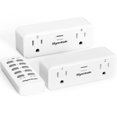 Remote Control Outlet with 2 Independent Control Sockets Wireless Remote Ligh…