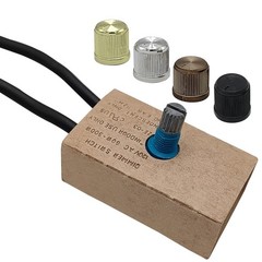 Zing Ear ZE-03 Inline Rotary Dimmer Switch for Table Lamp.Incandescent, 300W …