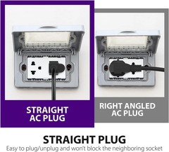 Outdoor Dual Timer Outlet Waterproof, Outdoor Light Timer for Electrical