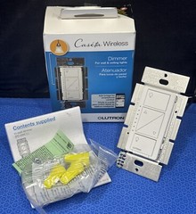 Lutron Caseta Wireless Dimmer Wall Switch – White (PD-6WCL-WH)