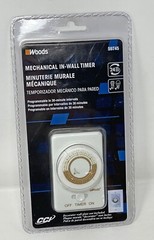 Woods 59745 59745WD 24-Hour Mechanical Converts A Wall Light Switch to Timer