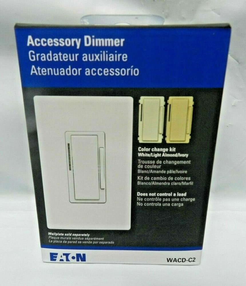 Eaton Accessory Dimmer Color Change Kit White/Light Almond/Ivory WACD-C2 NEW BOX