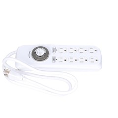 22575WD Indoor 8-Outlet Power Strip with Built-In Mechanical Timer 8 Grounded…