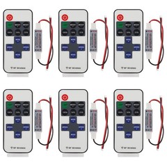 6PCS LED Remote Controller 11-Key RF Mini Wireless Remote Switch with DC 12V …