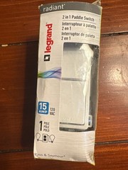 Legrand radiant 15 Amp 120-Volt 2-Switch Single-Pole plus Single-Pole Switch