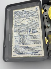 Intermatic T101 40A Time Switch 120V SPST Heavy Duty Motor & Lighting ControlBox