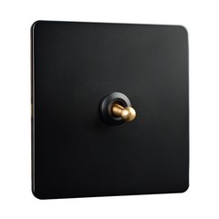 Stainless Steel Panel Light Switch with Brass Rod 1Way 2Way Functionality