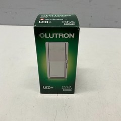 New Lutron DVCL-153PR-WH Diva Dimmer Switch 120V Single Pole 3-Way LED+ White