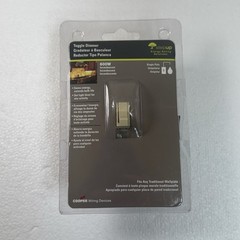 Cooper Wiring Device 600W Step up Energy Saving Toggle Dimmer Switch Single Pole