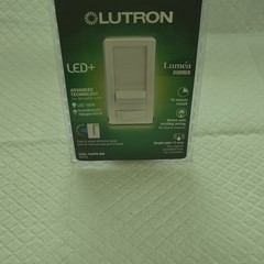 Lutron LED+ Luméa Dimmer Switch 3-Way No Neutral White 120V LECL-153PH-WH