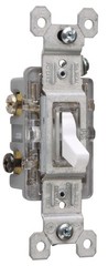 Legrand Trademaster Toggle Switch 15 Amp 3-Way Illuminated White 663WSLCC10