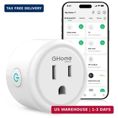 GHome Smart Plug, WiFi Smart Plugs Work with Alexa and Google Home, Smart Outlet