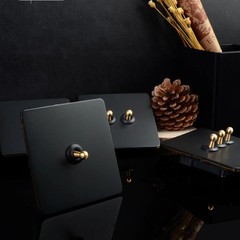Quality Construction Stainless Steel Panel Light Switch with Brass Rod