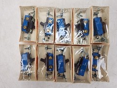 Box Of 10 Vintage Arrow-Hart 1101 Quiette Tumbler Switch Single Pole Brown