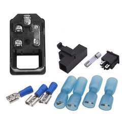 2pcs Male Power Socket 6A 250V AC 10A 125VAC Inlet Module Plug 5A Fuse Switch…